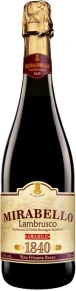 Игристое вино Rosso Lambrusco di Emilia-Romagna, Mirabello, IGT, 0.75 л