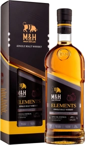 Виски Elements Pomegranate Wine, M&H, 3 года, 0.7 л (п/у)