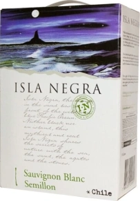 Вино Sauvignon Blanc-Semillon, Isla Negra, 2017, 3 л