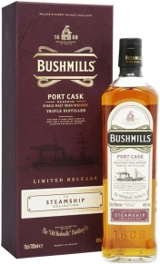 Виски Steamship Port Cask, Bushmills, 3 года, 0.7 л (п/у)