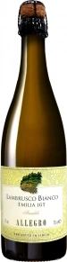 Игристое вино Lambrusco dell'Emilia Bianco Amabile Frizzante, Allegro, IGT, 0.75 л