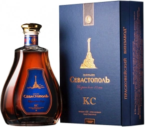 Коньяк Севастополь, KS, 10 лет, 0.7 л (п/у)