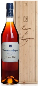 Арманьяк Baron de Sigognac, XO, 60 лет, 0.7 л (п/у)