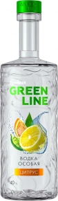 Водка Гринлайн Цитрус, Бульбашъ, 0.2 л