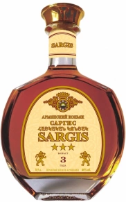 Коньяк Sargis, 3 stars, 3 года, 0.5 л