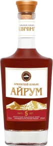 Коньяк Айрум, 5 лет, 0.5 л (п/у)