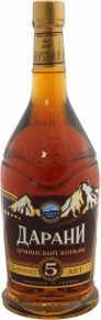 Коньяк Дарани, 5 лет, 0.25 л