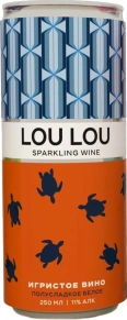 Игристое вино White Semisweet, Lou Lou, 0.25 л