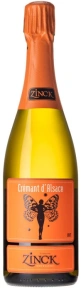 Игристое вино Cremant d'Alsace Brut, Domaine Zinck, AOC, 2022, 0.75 л