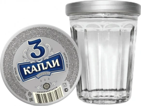 Водка 3 Капли, 0.1 л