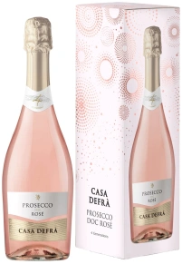 Игристое вино Prosecco Rose, Casa Defra, DOC, 0.75 л (п/у)
