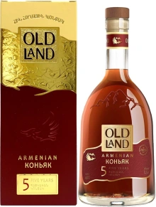 Коньяк Old Land, 5 лет, 0.5 л (п/у)