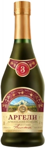 Коньяк Аргели, 3 звезды, 3 года, 0.5 л