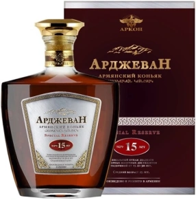 Коньяк Special Reseve, Arjevan, 15 лет, 0.7 л (п/у)