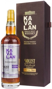 Виски Solist Peated Cask Strength, Kavalan, 0.7 л (п/у)