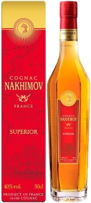 Коньяк Superior, Nakhimov, KVVK, 8 лет, 0.5 л (п/у)