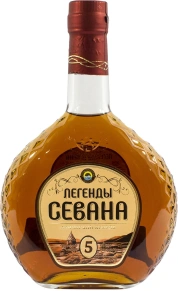 Коньяк Легенды Севана, 5 лет, 0.5 л