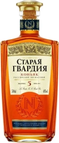 Коньяк Старая Гвардия, 5 лет, 0.5 л