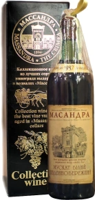 Вино Коллекционное вино Мускат Белый Южнобережный, Массандра, 1987, 0.7 л (п/у)
