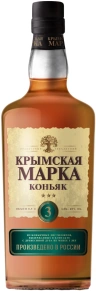 Коньяк, Крымская марка, 3 года, 0.5 л