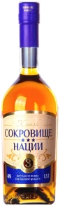 Коньяк Сокровище Нации, 3 года, 0.5 л