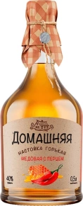 Ликер Медовая с перцем, Домашняя, 0.5 л