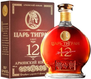 Коньяк Царь Тигран, KS, 12 лет, 0.7 л (п/у)